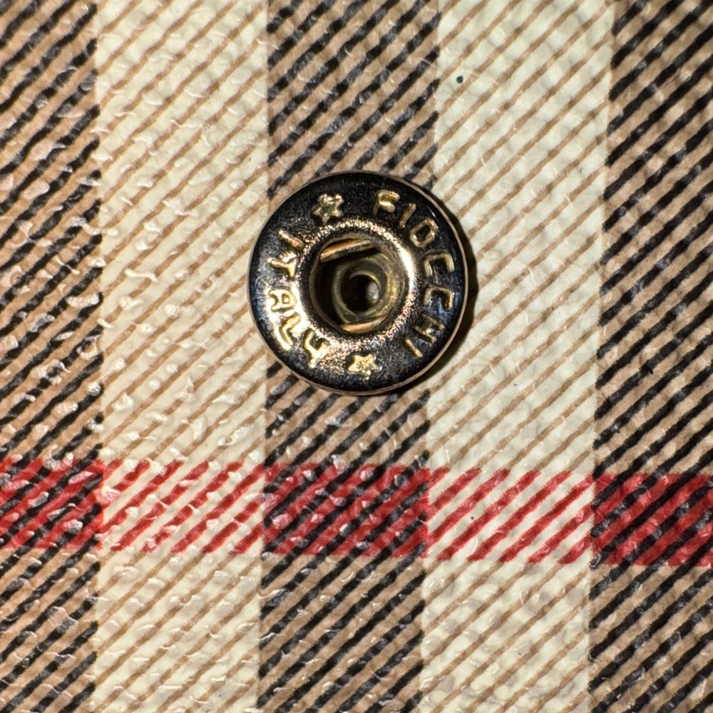 Burberry Beige and Brown Checkered Wallet - Picture 10 of 11